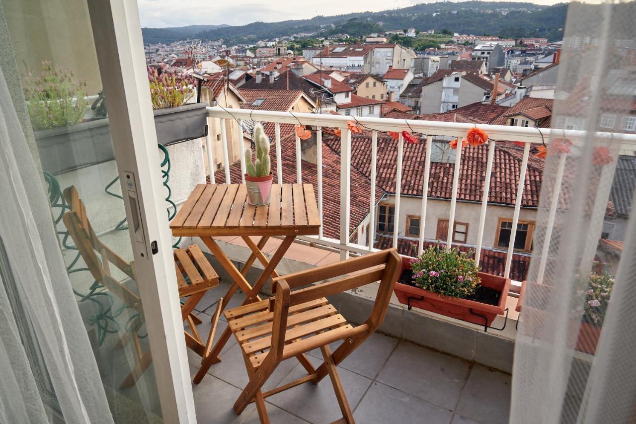 Duplex luminoso con vistas en el centro de Ourense Apartamento Exterior foto